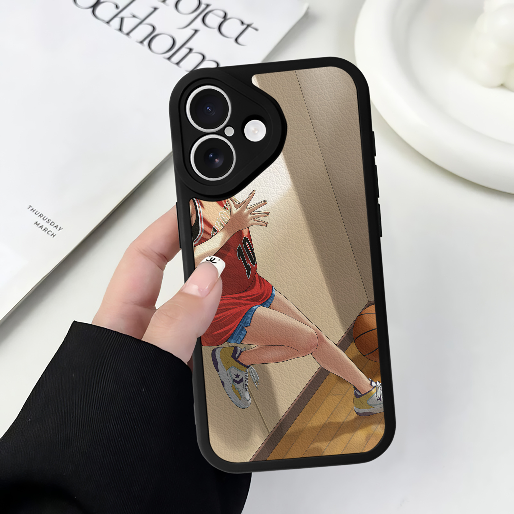 （画像用） SLAM DUNK／スラムダンク 【iPhone 16シリーズ対応】シリコンスマホケース（レザー調） 材質：シリコン